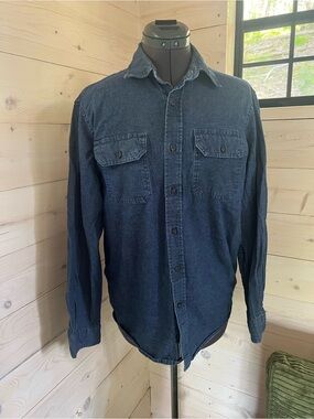 Wrangler Women’s Indigo Button-Down Denim Shirt